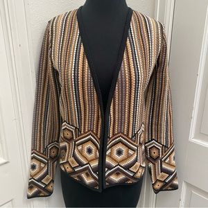 * Beautiful Chico’s Unique Geometric Style Jacket